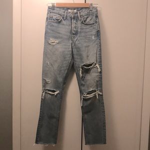GRLFRND  Karolina Distressed Jeans